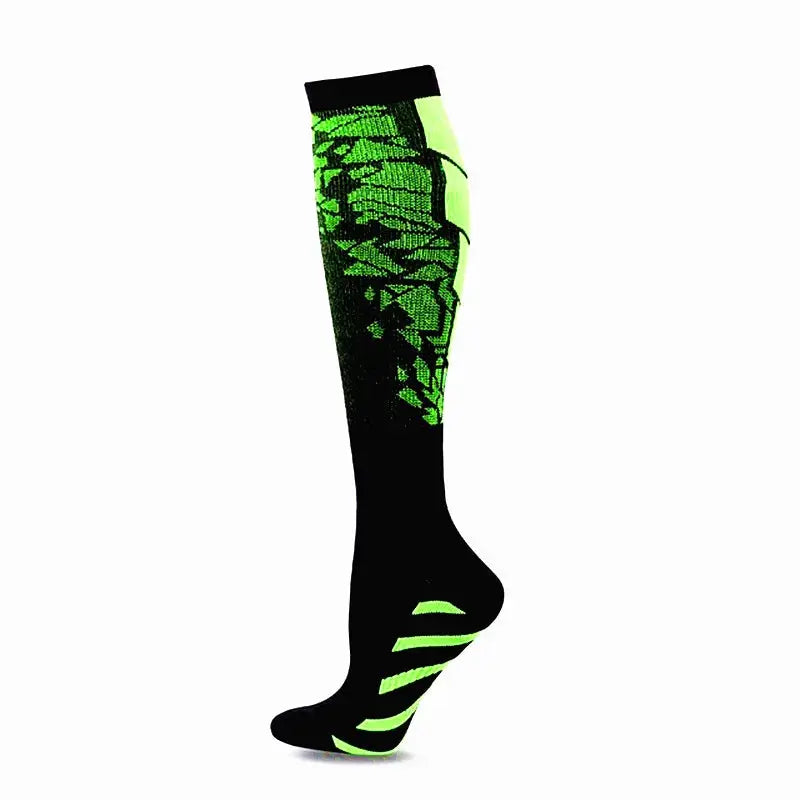 Compression Socks For Varicose Veins And Sports Knee High Nylon Medical Nursing Stockings Anti Fatigue Black