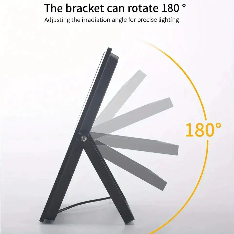 LED flood light with adjustable 180° bracket, waterproof IP67, Simples Market outdoor lighting