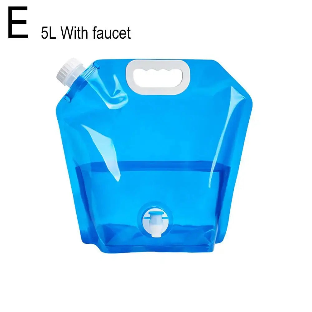 Portable Camping Water Bag 5L And 10L Foldable Water Container Lightweight For Outdoor Travel