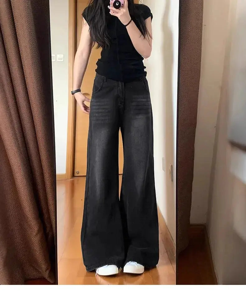 Winter Thick Fleece Jeans Velvet Plush Denim Vintage Slim Trousers