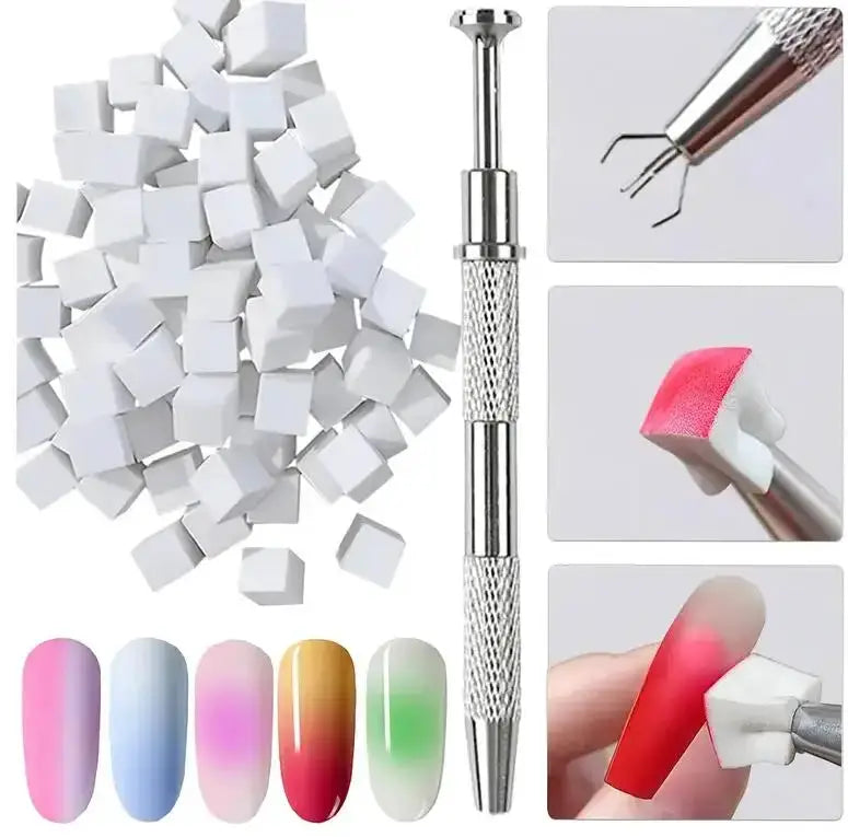 Black Pat Painting Gel Nail Polish With Air Cushion Gradient Matte Texture For Soak Off UV LED Nails