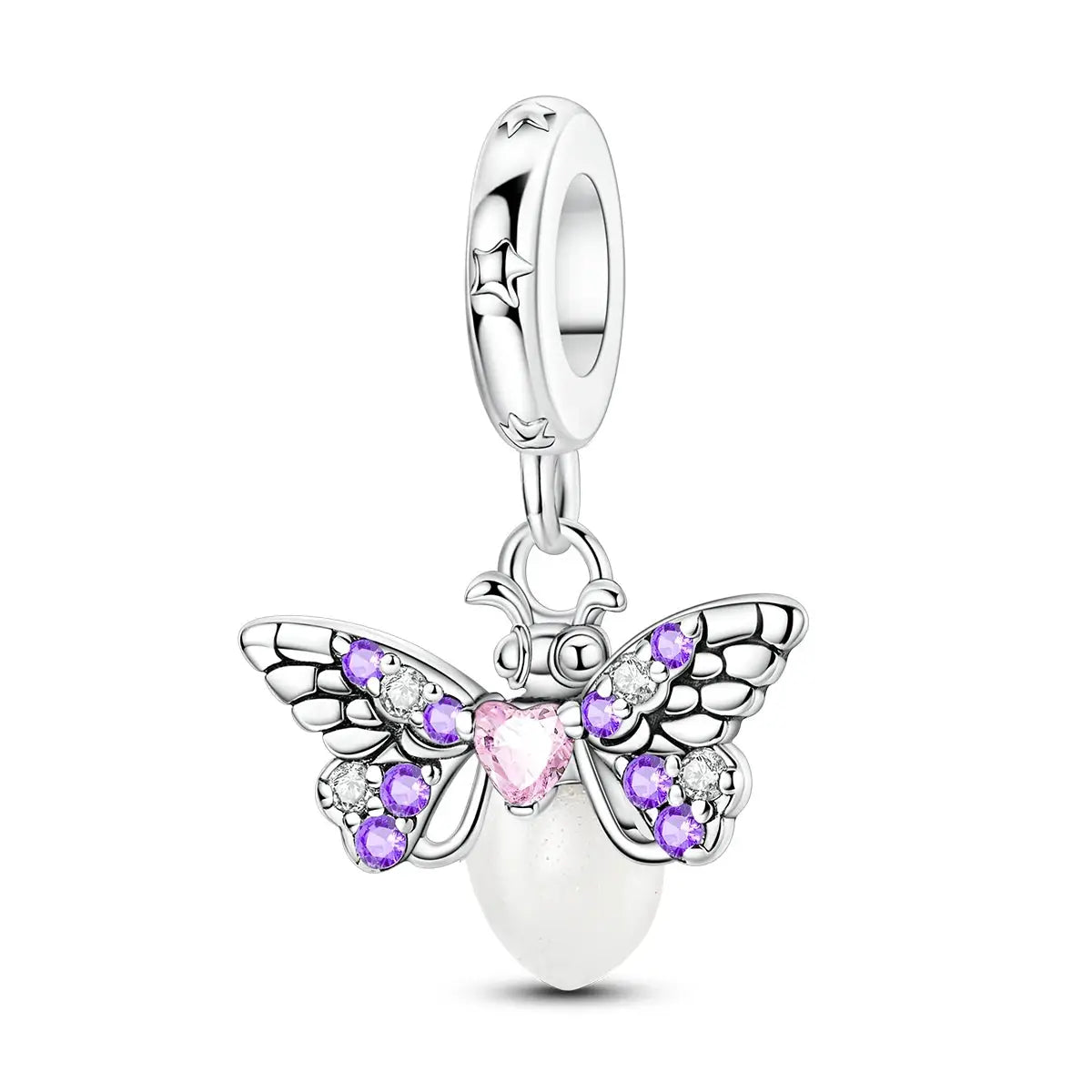 925 Silver Charm Openable Nesting Doll Rose Princess Dress Pendant for Bracelet DIY Fashion Jewelry