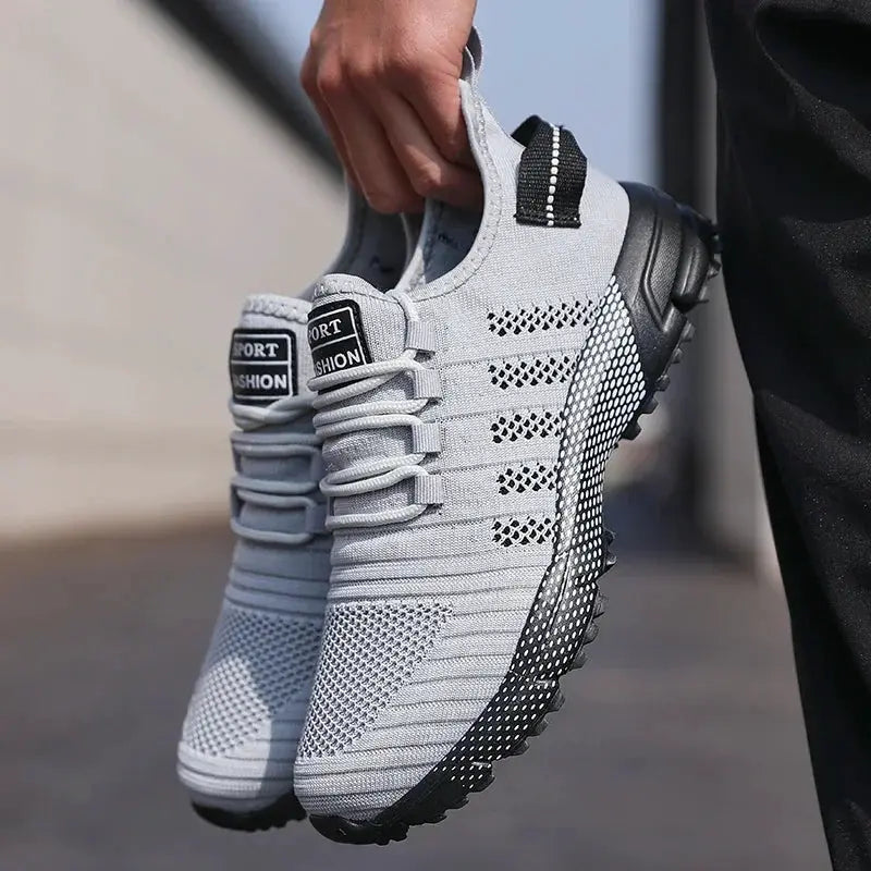 Men's Mesh Casual Sneakers Lightweight Breathable Slip On Shoes With Soft Soles For Everyday Comfort And Training