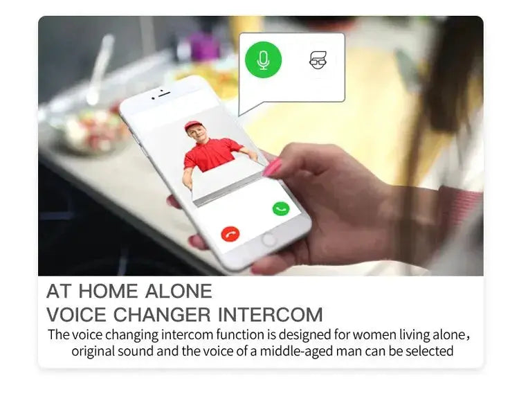 Wireless WiFi Video Doorbell by Simples Market with HD camera, night vision and two-way intercom