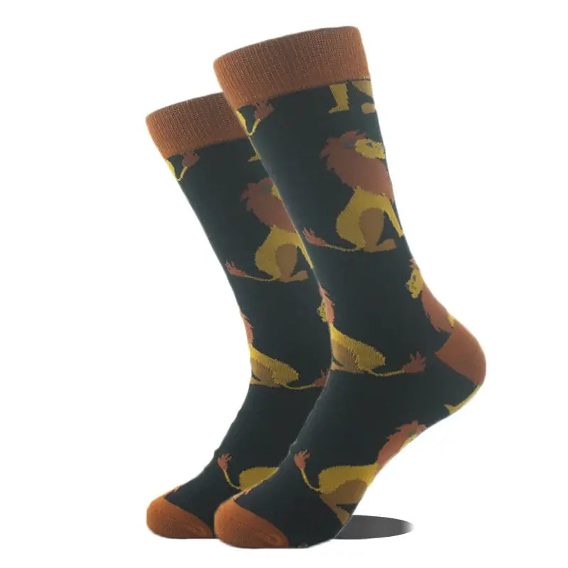 Cotton Happy Funny Socks For Men Women Unisex Crew Socks Alien Planet Shark Dinosaur Novelty Design