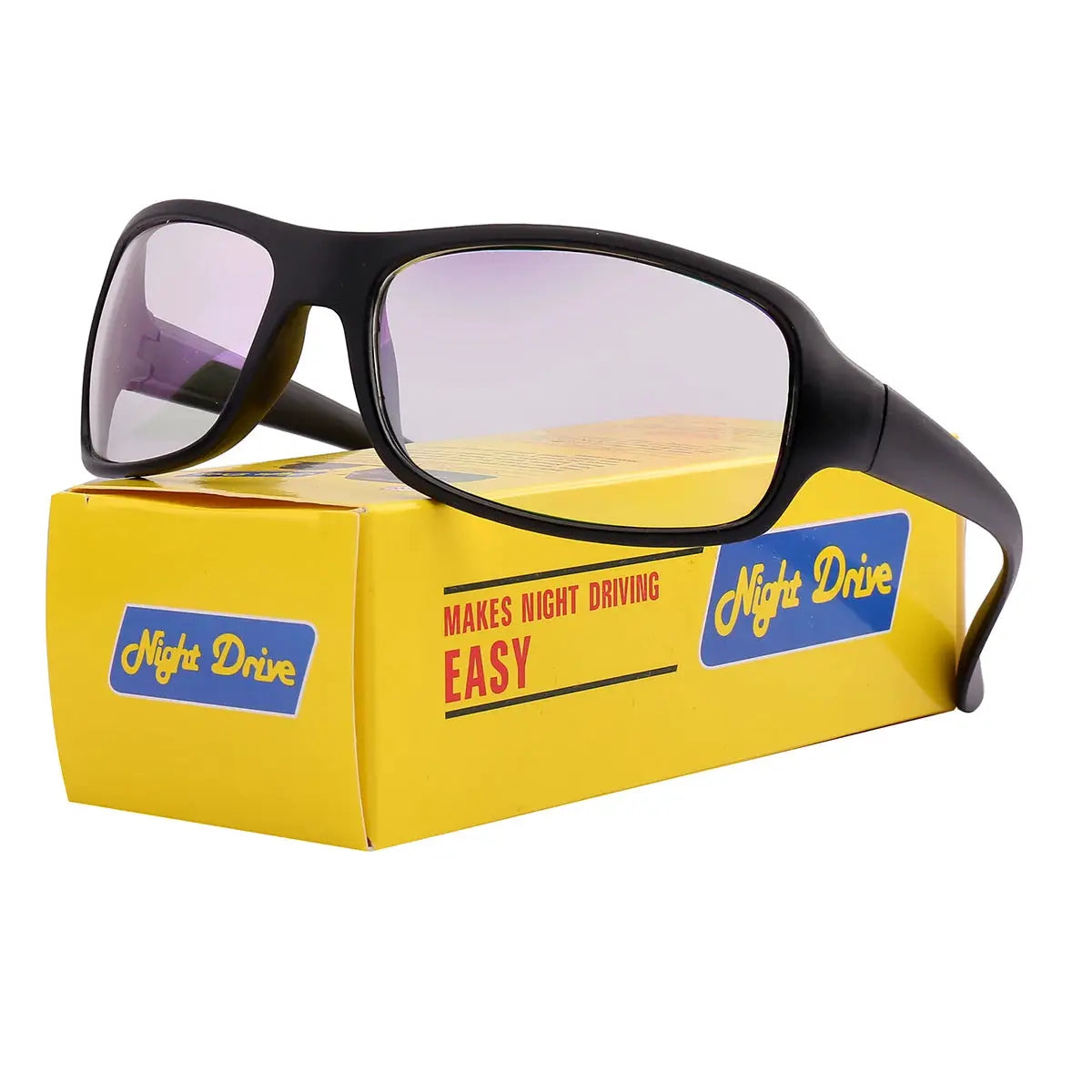 LuminaDrive Night Driving Glasses with Anti Reflective Yellow Lenses for Enhanced Night Vision