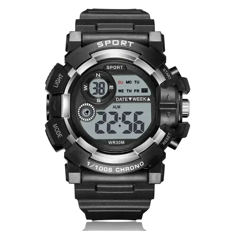 YIKAZE Digital Sports Watch For Men Women Kids Waterproof Luminous Display For Outdoor Activity