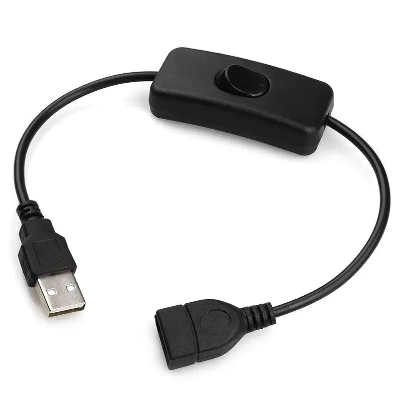 30cm USB Extension Cable With Switch For Lamps And USB Devices Long Life Power Cord