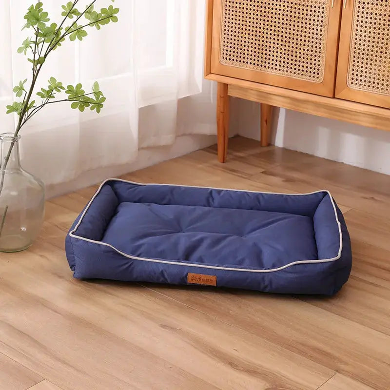 Four Season Square Dog Bed For Large Dogs Waterproof Sofa Style Pet House With Thick Soft Interior And Urine Proof Liner