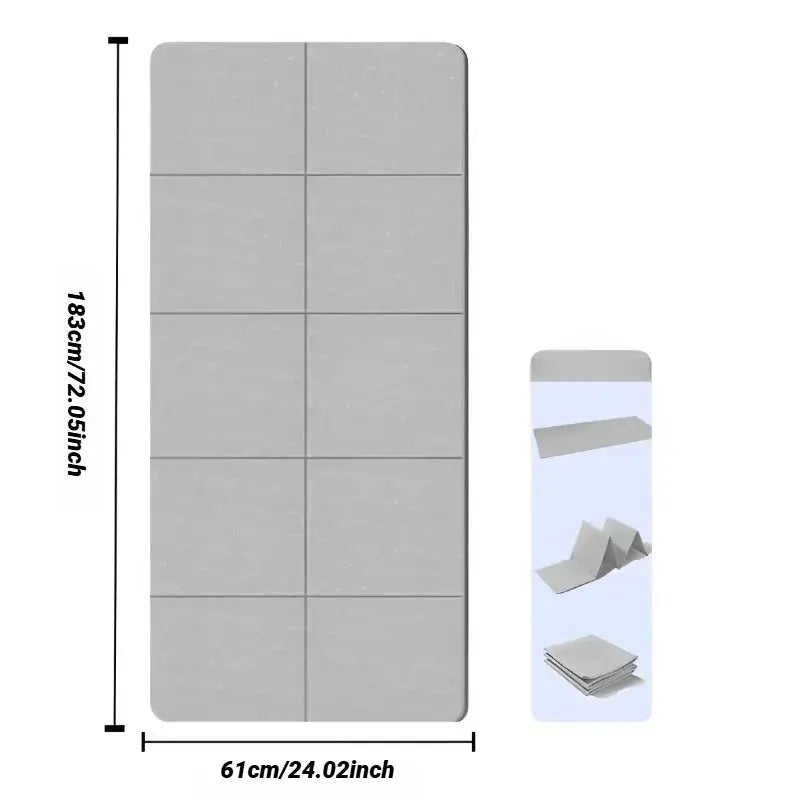 Eco Friendly Foldable Yoga Mat TPE Travel Fitness Double Sided Non Slip For Pilates And Floor Workouts