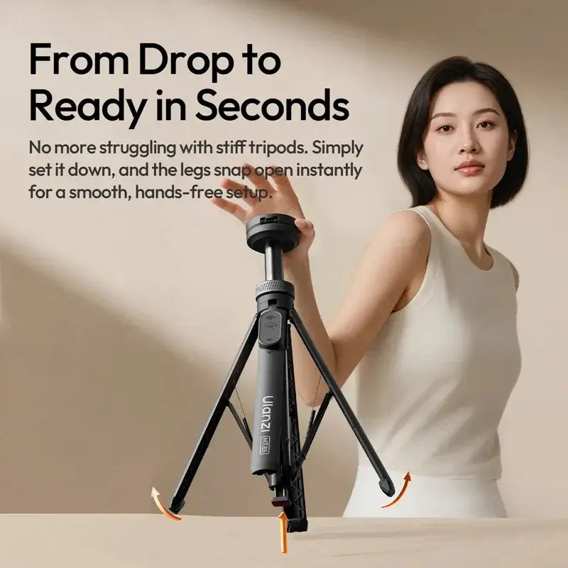 Original Ulanzi MT85 MagSafe automatic phone tripod with wireless remote, black by Simples Market