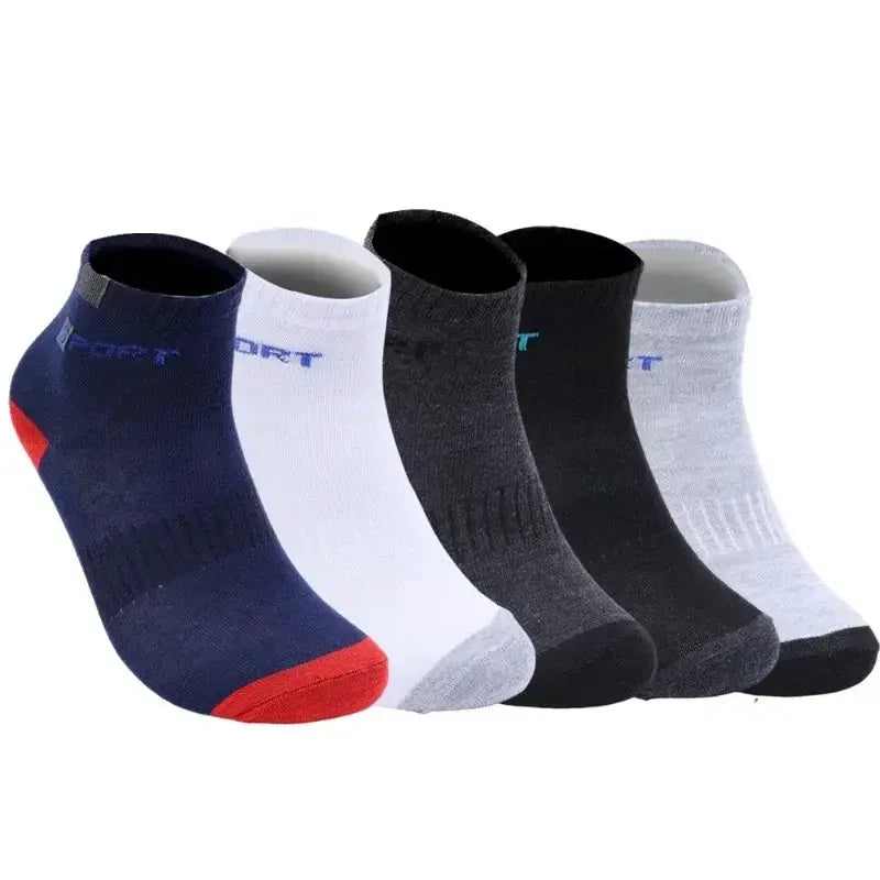 Men's Cotton Socks Breathable Soft Comfort Middle Tube For Running And Sports With Letter Fashion Design Elastic