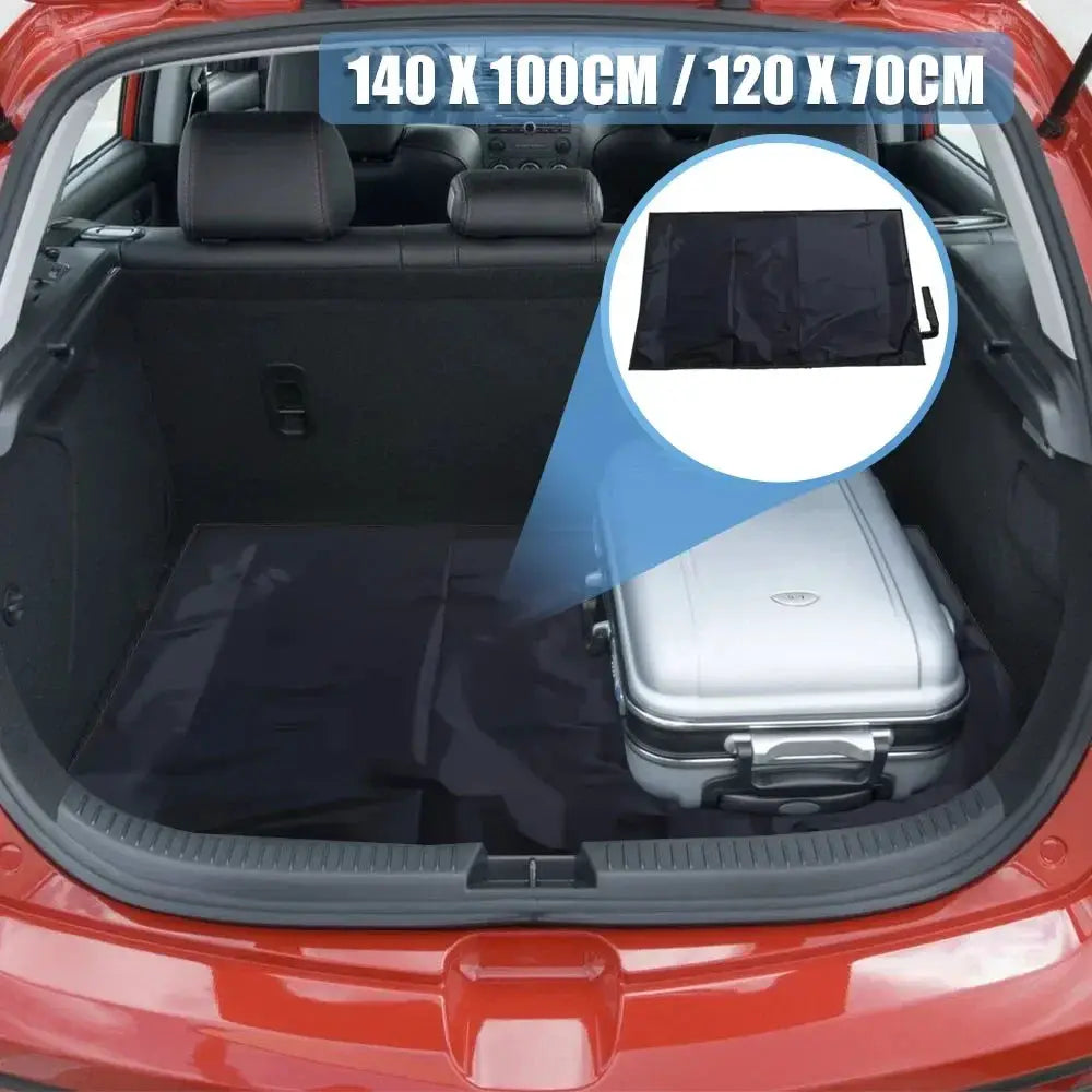 Universal waterproof black polyester cargo mat for car/SUV trunk