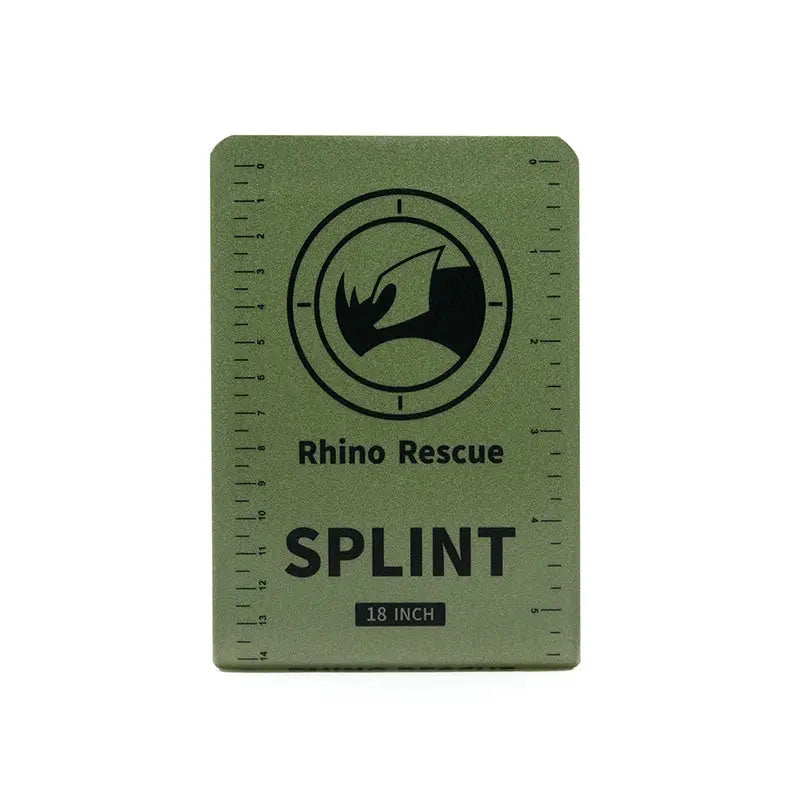 Rhino Rescue First Aid Splint 36 Inch By 4.3 Inch Green Gray For Camping Hiking Bone Stabilization Emergency Kit
