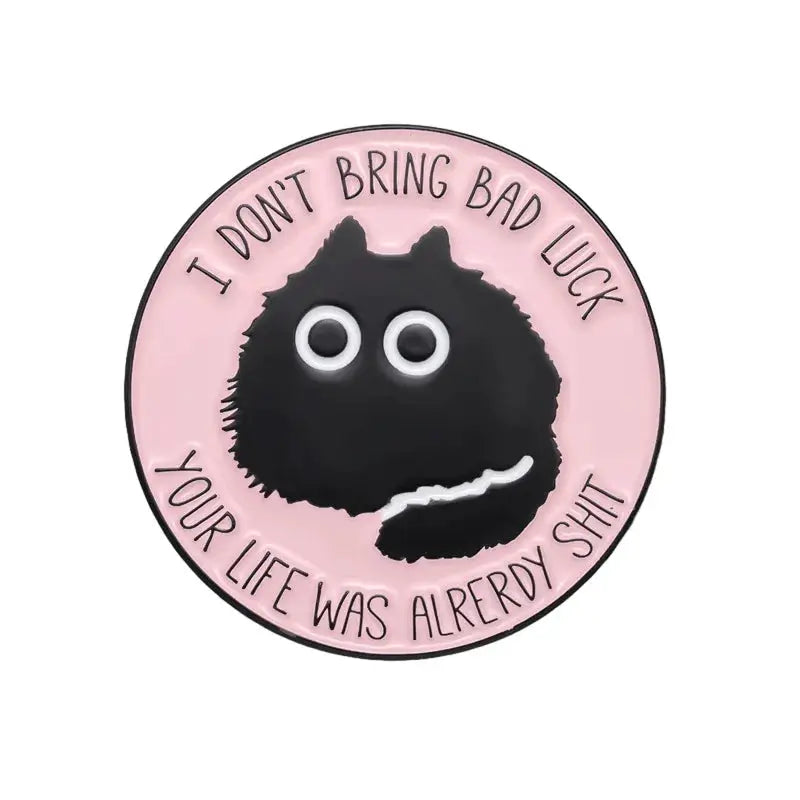 Certified Cat Lady Enamel Pin Cute Kitten Lapel Brooch Cartoon Jewelry Gift For Cat Lovers Friends Kids