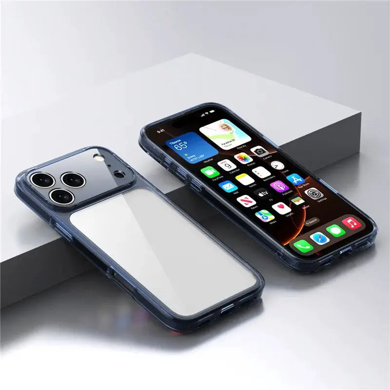 LuxShield Clear Hybrid Shockproof Case For iPhone 17 Series TPU And PC Protective Cover