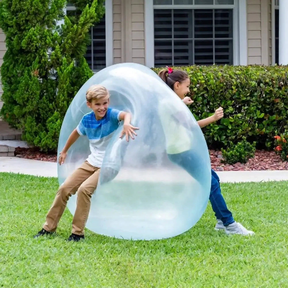 Kids Blow Up Balloon Toy Outdoor Inflatable Elastic Ball Water Filled Bubble Ball For Summer Fun Party Gift