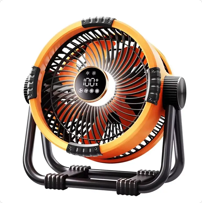 Outdoor Camping Fan With Light 3 Speed Night Light Power Bank Portable