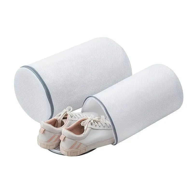Versatile Shoe Washing Bag Durable Mesh Laundry Bag For Sneakers Running Shoes Socks And Bras With Zipper Closure