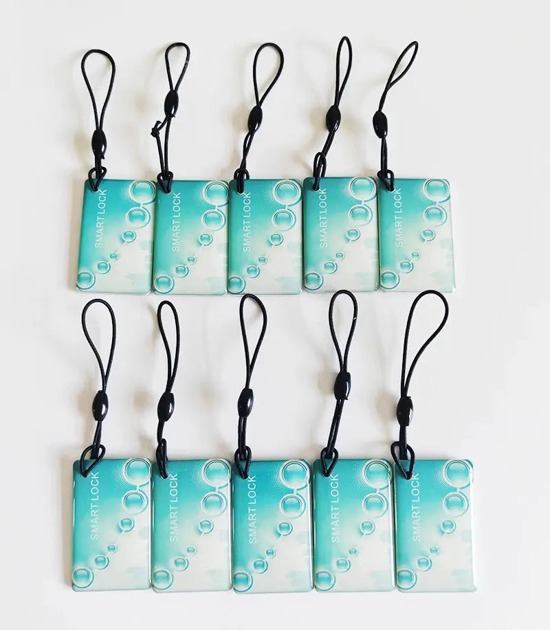 Proximity RFID cards, 10-pack, turquoise Simples Market M1 IC 13.56MHz for Tuya TT smart locks