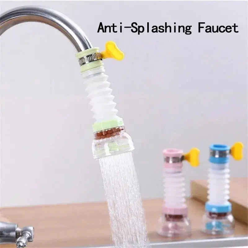 Anti Splash Kitchen Faucet With 360 Degree Rotating Hose Universal Water Faucet For Multifunction Wash Basin