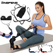 Yoga Stretching Band With Segmented Adjustment For Leg And Foot Rehabilitation Heel Calf Ankle Hip Lower Back Relief