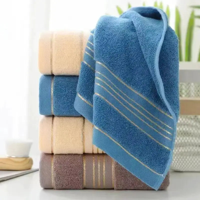 All Cotton Thickened Absorbent Jacquard Bath Towel And Face Towel Skin Friendly Pure Cotton Adult Towel