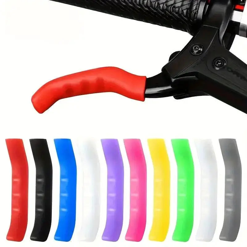 Silicone Bicycle Brake Lever Protection Covers for Mountain Road Fixed Gear and Folding Bikes Guard Sleeve