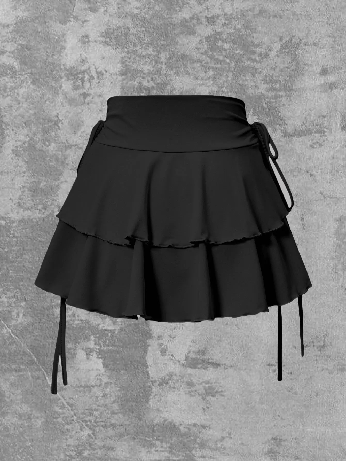 AuroraWear High Waist Solid Color Slim Fit Mini Skirt With Elastic Waistband For Summer Outdoor Versatility