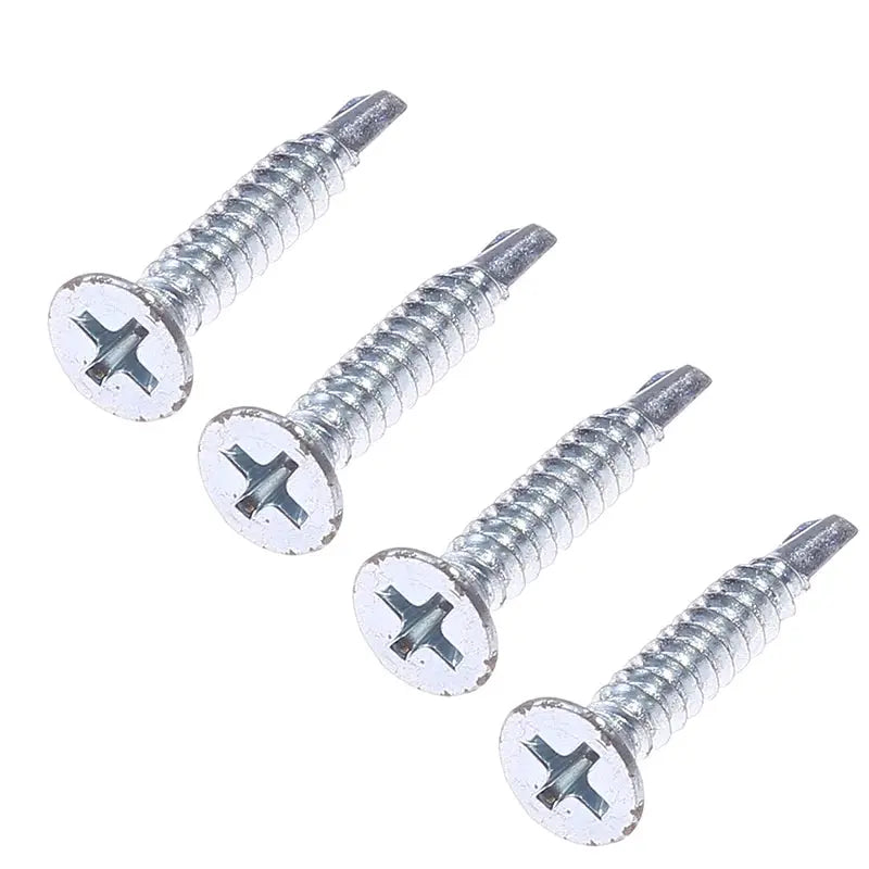 Window lock screws, 4-pack, silver metal for child safety window locks