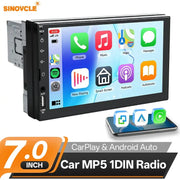 Sinovcle 7 Inch Car MP5 Player With CarPlay Android Auto Touch Screen