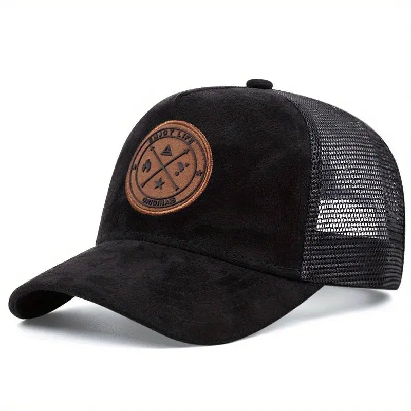 Summer Mesh Baseball Cap For Women And Men ENJOY LIFE Patch Snapback Breathable Unisex Street Hip Hop Trucker Cap