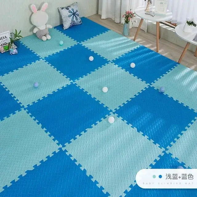 16 Piece Foam Baby Play Mat Interlocking Puzzle Tiles For Kids 30x30x1 Cm Soft Floor Carpet Set