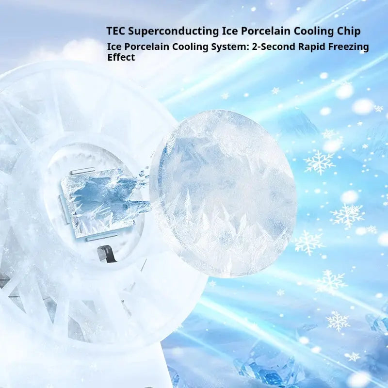 HOMEFISH Handheld Cooling Fan USB Rechargeable Outdoor LED Display