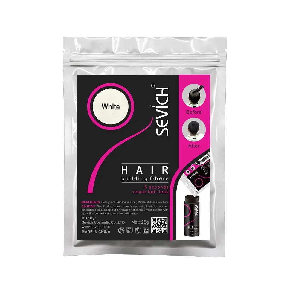 SEVICH 25g Hair Fibers Refill Bag Bald Extension Hair Growth Powder Salon Professional Hair Treatment Unisex Hair Loss Products