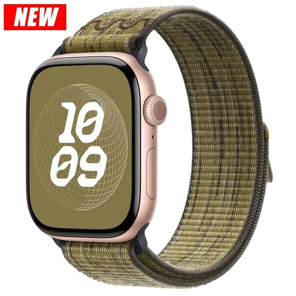 Nylon Loop Strap for Apple Watch Ultra 3 49mm Bracelet iWatch 11 10 9 8 7 6 5 4 se Sport NEW Design 42-46mm 45mm 44mm 41mm Band