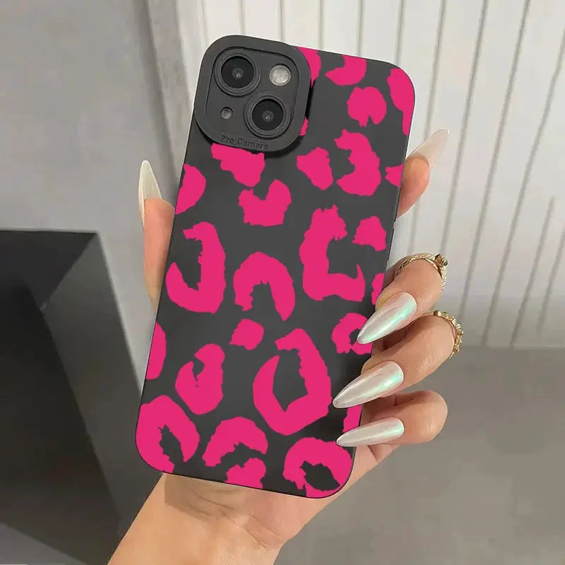 Leopard Design Phone Case for iPhone 7 Through 17 Series With Full Camera Protection and TPU Build