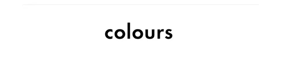 colours heading on white background
