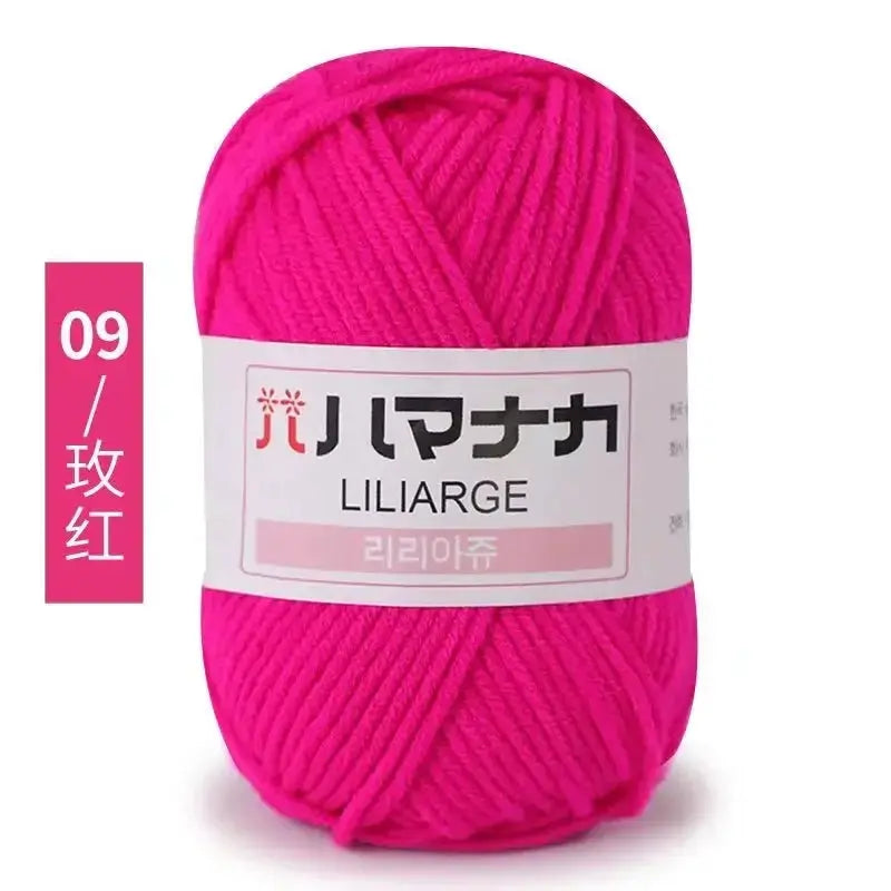 Milk Sweet Soft Cotton Baby Yarn Bamboo Blend Velvet Thick Wool For Hand Knitting And Crochet DIY Sweaters