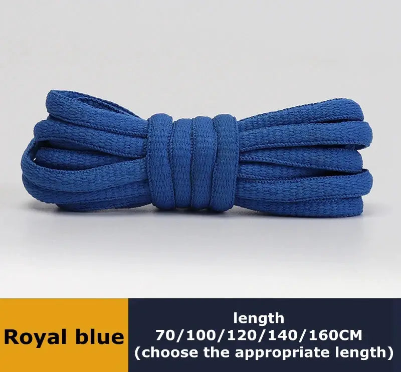 Simples Market round shoelaces, royal blue, 1 pair, lengths 70–160 cm