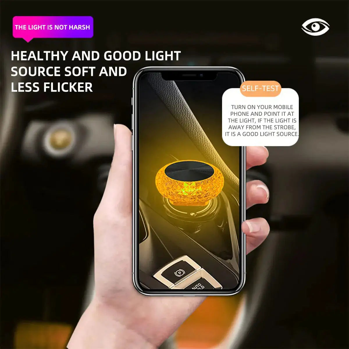 Colorful Portable USB Mini LED Ambient Light for Car Interior and Computer Atmosphere Lamp Plug and Play Night Light