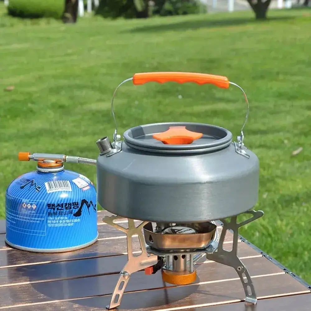 Lightweight Aluminium Alloy Camping Water Kettle Teapot For Outdoor Cooking Travel Hiking Picnics Tableware