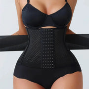 FlexFit Adjustable Waist Trainer For Women With Double Belts And Zipper Closure For Tummy Control And Back Support