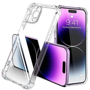 ShieldNova Shockproof Silicone Clear Phone Case With Lens Protection And Reinforced Corners For iPhone 6 Through 16 Pro Max