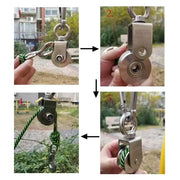 U Type Swivel Pulley 304 Stainless Steel Duplex Bearing Super Silent Detachable Rotation Pulley System Gym Traction Wheel