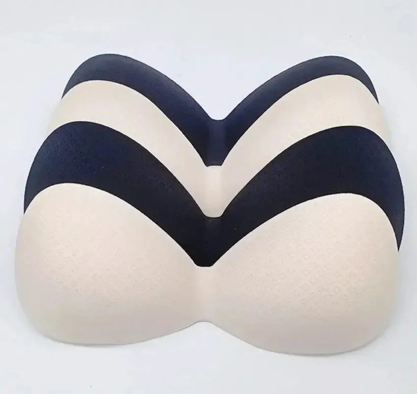 Simples Market foam bra pads, beige and black padding inserts for swimsuits