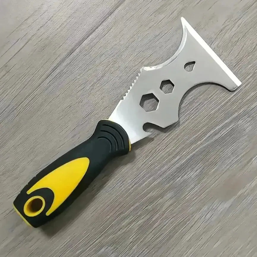 15 in 1 Multi Use Putty Knife Stainless Steel Paint Scraper and Wallpaper Removal Tool for Home DIY