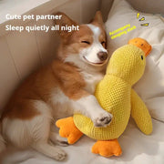 Durable Plush Duck Dog Toy With Squeaker Bite Resistant Construction For Teeth Grinding And Stress Relief