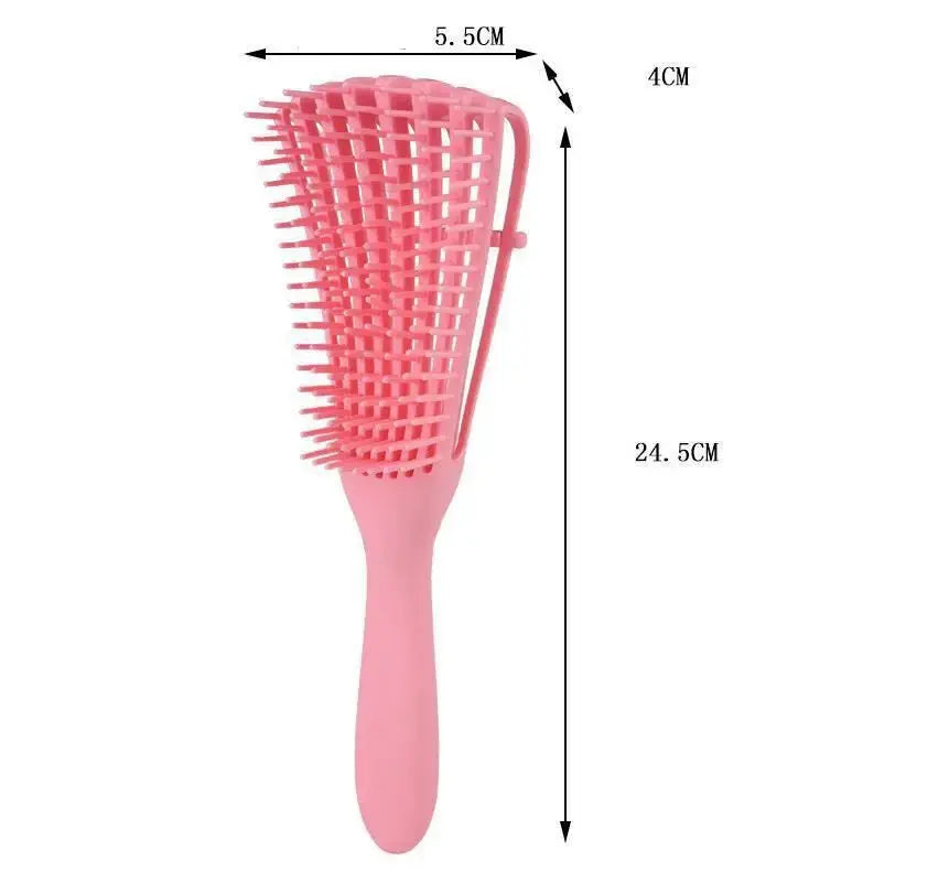 Detangling Hair Brush With Scalp Massage For Curly Hair Women Men Detangler Comb Salon Quality