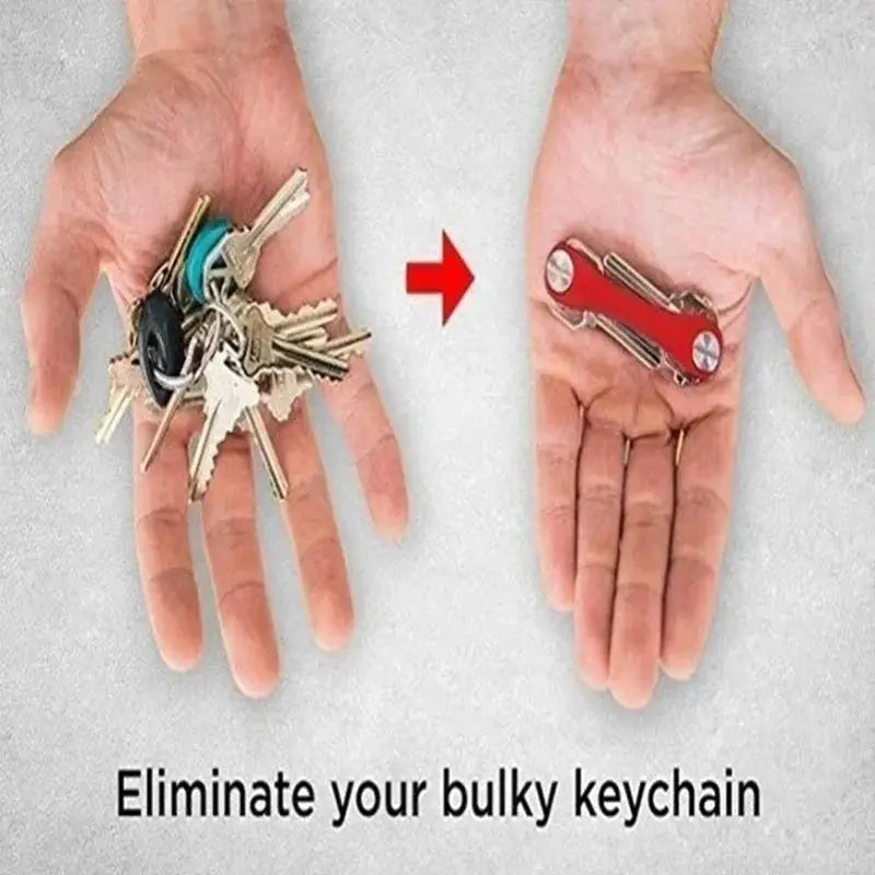 Smart Key Chain Mini Keychain Compact Holder Clip Aluminum Organizer For Home And Outdoor Use